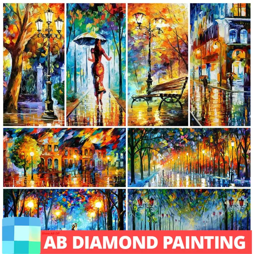 AB Modern Diamond Painting 5D Full Embroidery Abstract Art Handmade Decoration Walking On The Street Streetlights Parks DIY
AB Modern Diamond Painting 5D Full Embroidery Abstract Art Handmade Decoration Walking On The Street Streetlights Parks DIY