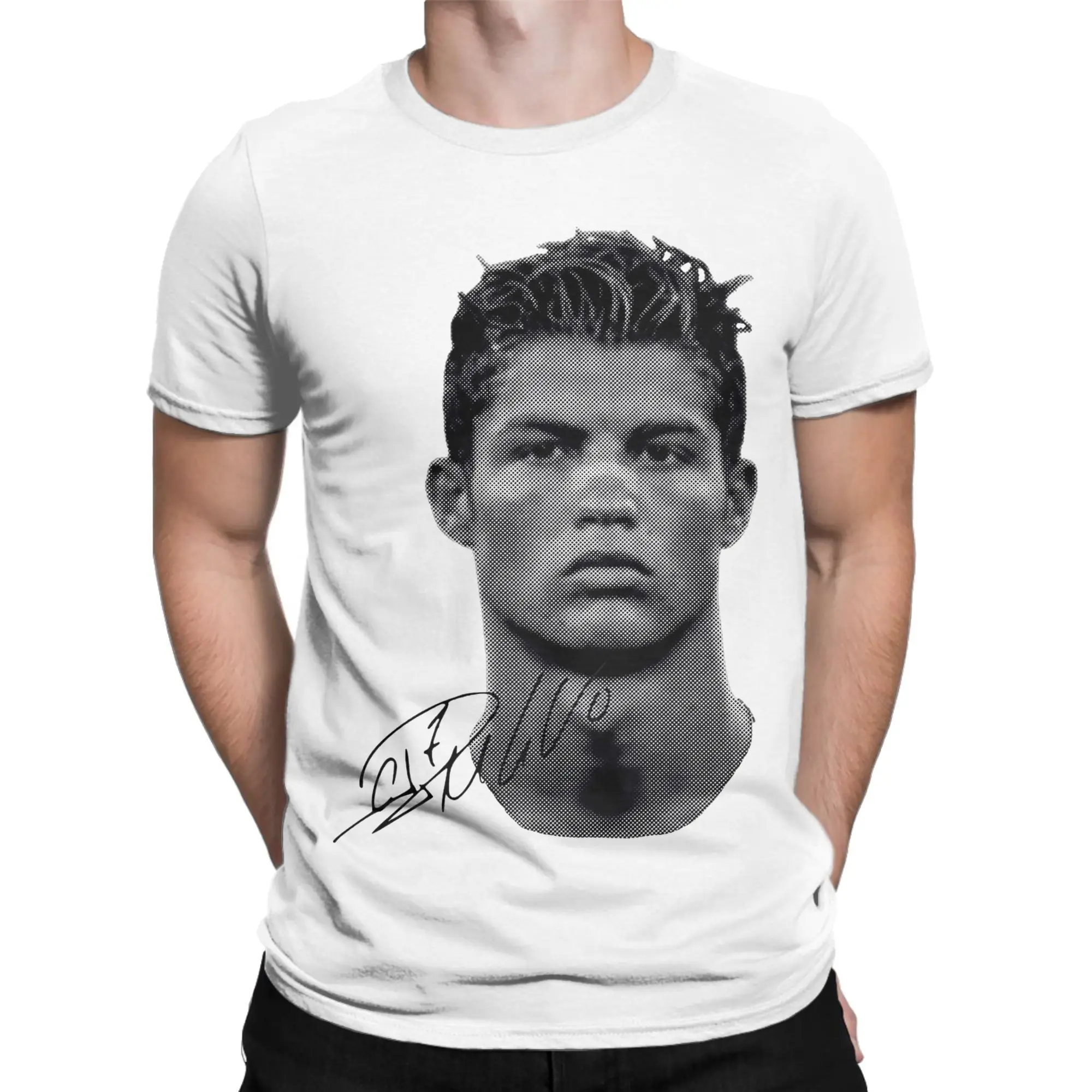 Новая модель 2025 года, мужская и женская винтажная футболка CR7, классическая рубашка C-Cristiano, футболка из чистого хлопка с графическим принтом, R-Ronaldo Head
Новая модель 2025 года, мужская и женская винтажная футболка CR7, классическая рубашка C-Cristiano, футболка из чистого хлопка с графическим принтом, R-Ronaldo Head