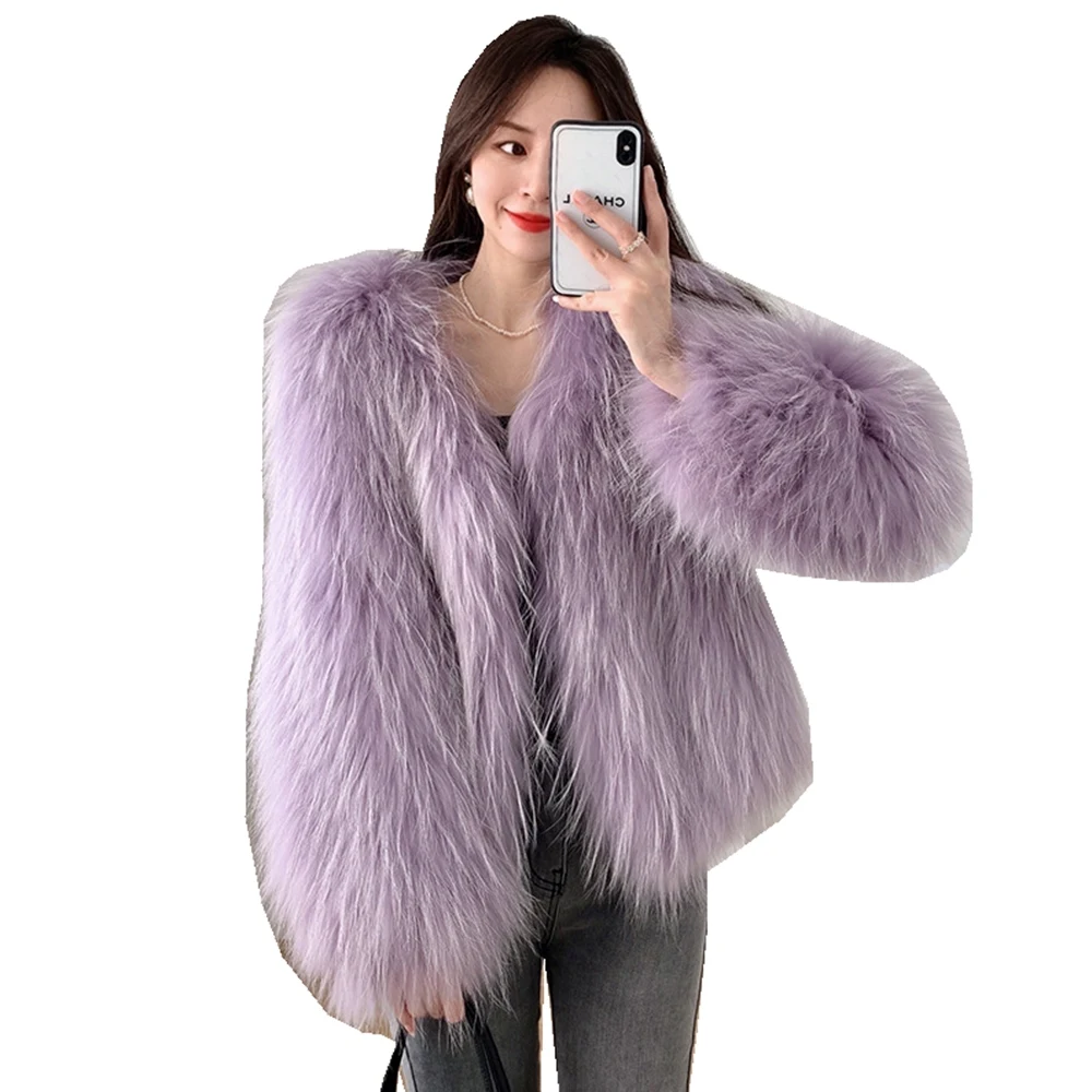 Luxury 2 Side Knitted Raccoon Fur Jacket Autumn Winter Women Warm Coats Outerwear LF2303CQ
Luxury 2 Side Knitted Raccoon Fur Jacket Autumn Winter Women Warm Coats Outerwear LF2303CQ