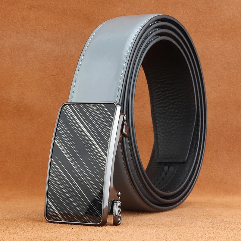 Fashion corset Automatic Buckle belt insertion men light gray luxury genuine leather designers high quality younth Waistband
Fashion corset Automatic Buckle belt insertion men light gray luxury genuine leather designers high quality younth Waistband