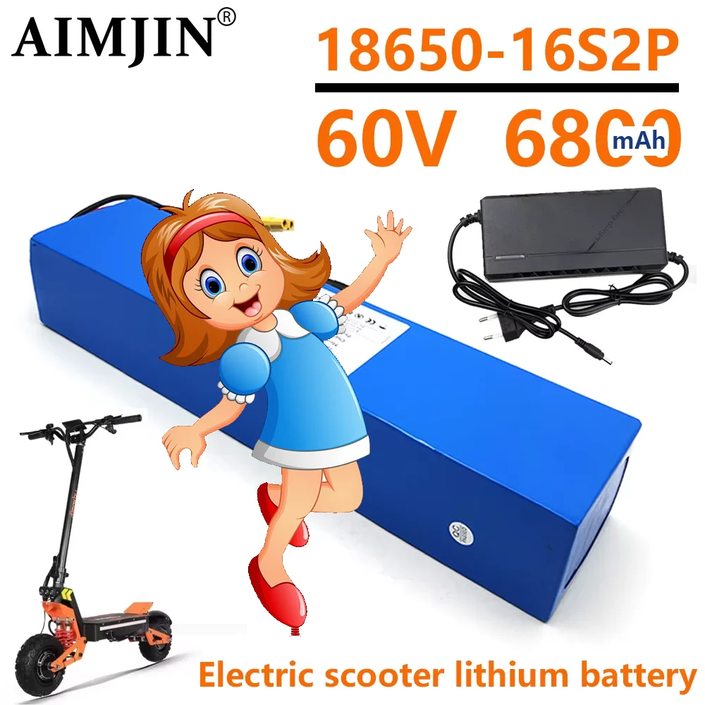 Аккумуляторная батарея 60В 6800мАч, литий-ионная 18650, 16S2P с BMS
Аккумуляторная батарея 60В 6800мАч, литий-ионная 18650, 16S2P с BMS
