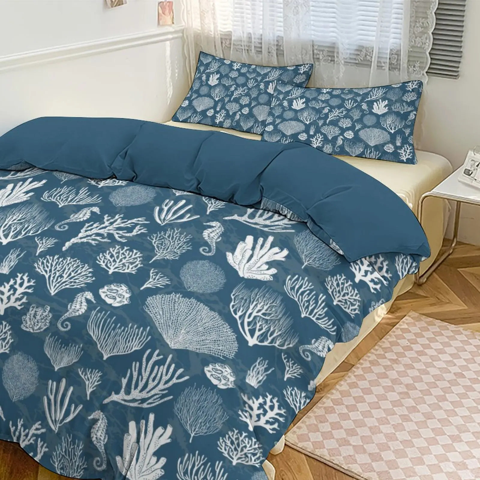 Dreamy Marine - style 3 - Piece Bedding Set, Skin - friendly Fabric for a Cozy Sleep Space
Dreamy Marine - style 3 - Piece Bedding Set, Skin - friendly Fabric for a Cozy Sleep Space