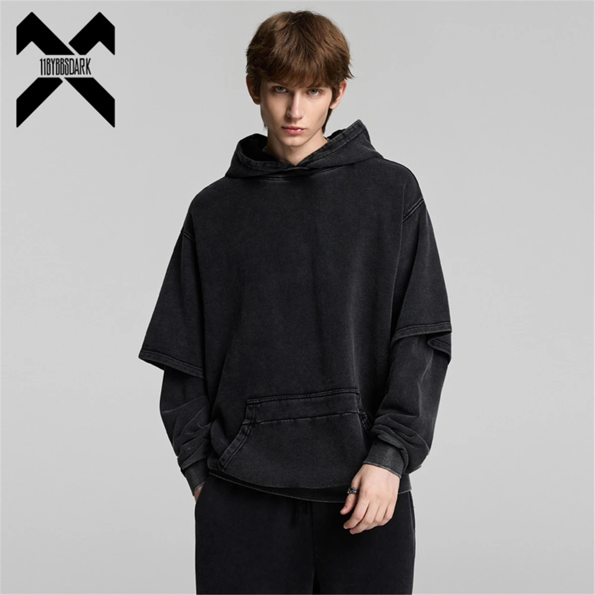 Men Autumn Fake Two Pieces Hoodie 100% Cotton Washed Distressed Loose Streetwear Casual Pullover Sweatshirt OVERSIZED
Men Autumn Fake Two Pieces Hoodie 100% Cotton Washed Distressed Loose Streetwear Casual Pullover Sweatshirt OVERSIZED