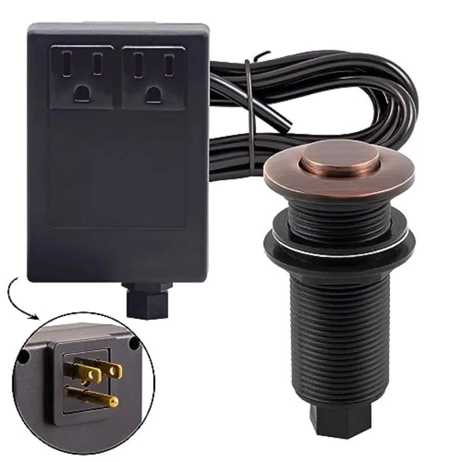 ASB-2B3-11 Sink Top Waste Disposal Air Switch and Dual Outlet Control Box Flush Button
ASB-2B3-11 Sink Top Waste Disposal Air Switch and Dual Outlet Control Box Flush Button