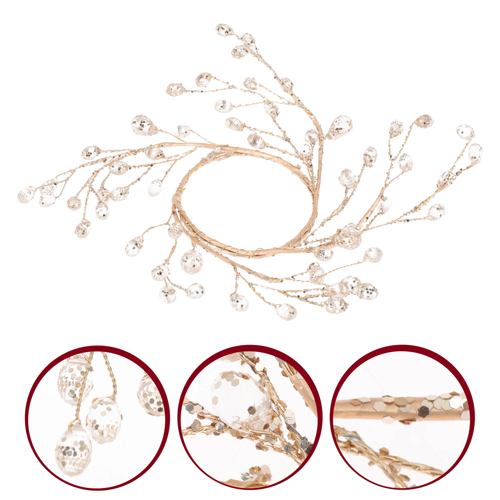 Christmas Decorations Holder Wreath Ring Decorative Party Acrylic Bead Garland Xmas
Christmas Decorations Holder Wreath Ring Decorative Party Acrylic Bead Garland Xmas