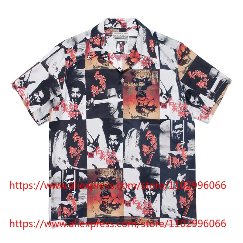 Hot New WACKO MARIA Hip Hop Printed Short-sleeved Hawaiian Shirt for Men High Quality Button Up Short Sleeved Shirt
Hot New WACKO MARIA Hip Hop Printed Short-sleeved Hawaiian Shirt for Men High Quality Button Up Short Sleeved Shirt