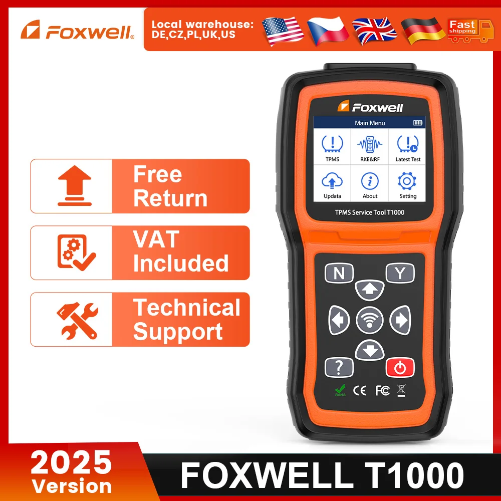 Foxwell T1000 TPMS 2022, датчик отпуска давления в шинах, активация, мониторинг, программирование автомобиля, TPMS, сброс, диагностический инструмент сканирования
Foxwell T1000 TPMS 2022, датчик отпуска давления в шинах, активация, мониторинг, программирование автомобиля, TPMS, сброс, диагностический инструмент сканирования