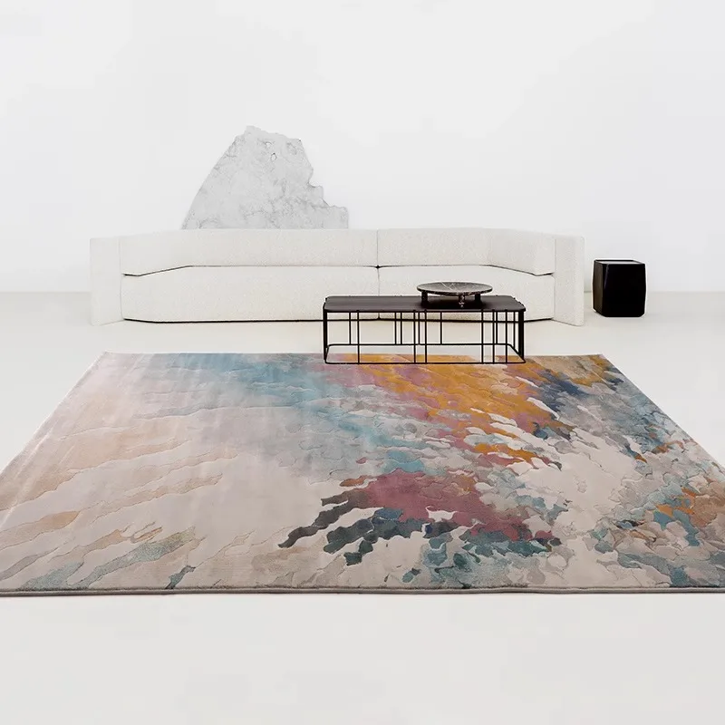 Modern Italian high-end light luxury carpet living room abstract art orange villa bedroom floor mat
Modern Italian high-end light luxury carpet living room abstract art orange villa bedroom floor mat