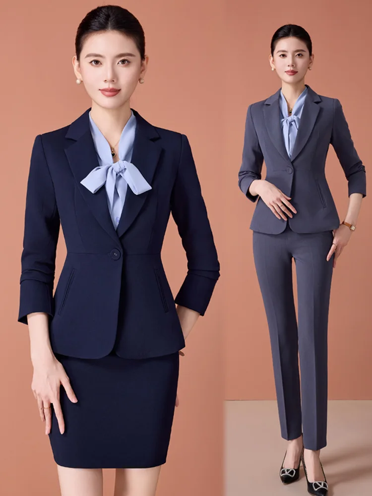 High-end women's suit2025New women's formal blazer, hotel manager workwear, professional style
High-end women's suit2025New women's formal blazer, hotel manager workwear, professional style