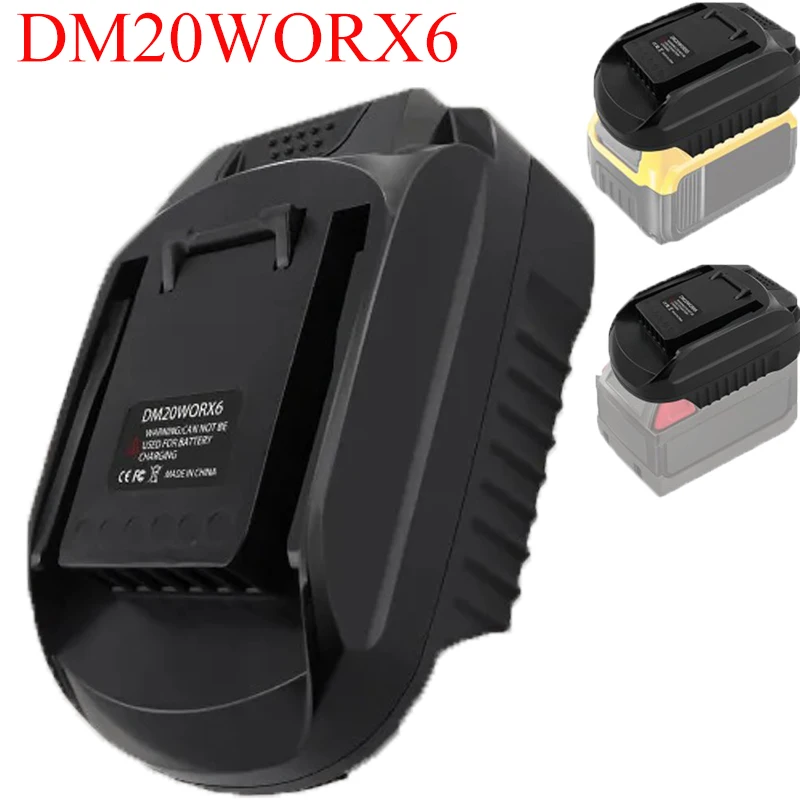 DM20WORX6 Adapter Battery Tools Accessories for Dewalt 20V for Milwaukee 18V Li-Ion Battery Compatible for Worx 6-Pin Power Tool
DM20WORX6 Adapter Battery Tools Accessories for Dewalt 20V for Milwaukee 18V Li-Ion Battery Compatible for Worx 6-Pin Power Tool