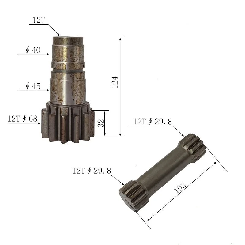 XCMG 15U 17U Mini Excavator Rotary Motor Vertical Shaft Gear 12/12 Teeth Construction Equipment Part
XCMG 15U 17U Mini Excavator Rotary Motor Vertical Shaft Gear 12/12 Teeth Construction Equipment Part