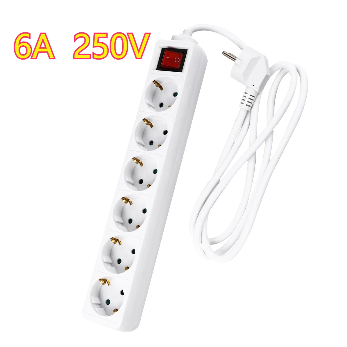 Многофункциональный удлинитель с 6 розетками, адаптер для настенной розетки, настенный удлинитель, прочный источник питания для домашнего и наружного использования.
Многофункциональный удлинитель с 6 розетками, адаптер для настенной розетки, настенный удлинитель, прочный источник питания для домашнего и наружного использования.
