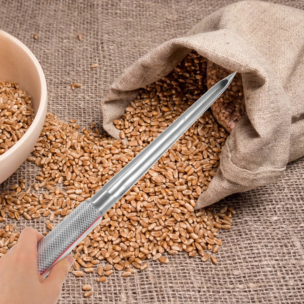Stainless Steel Grain Sampler 30cmx22mm PVC Handle Farm Tool for Wheat Seeds Fertilizer Powder Particle Sampling 
Stainless Steel Grain Sampler 30cmx22mm PVC Handle Farm Tool for Wheat Seeds Fertilizer Powder Particle Sampling