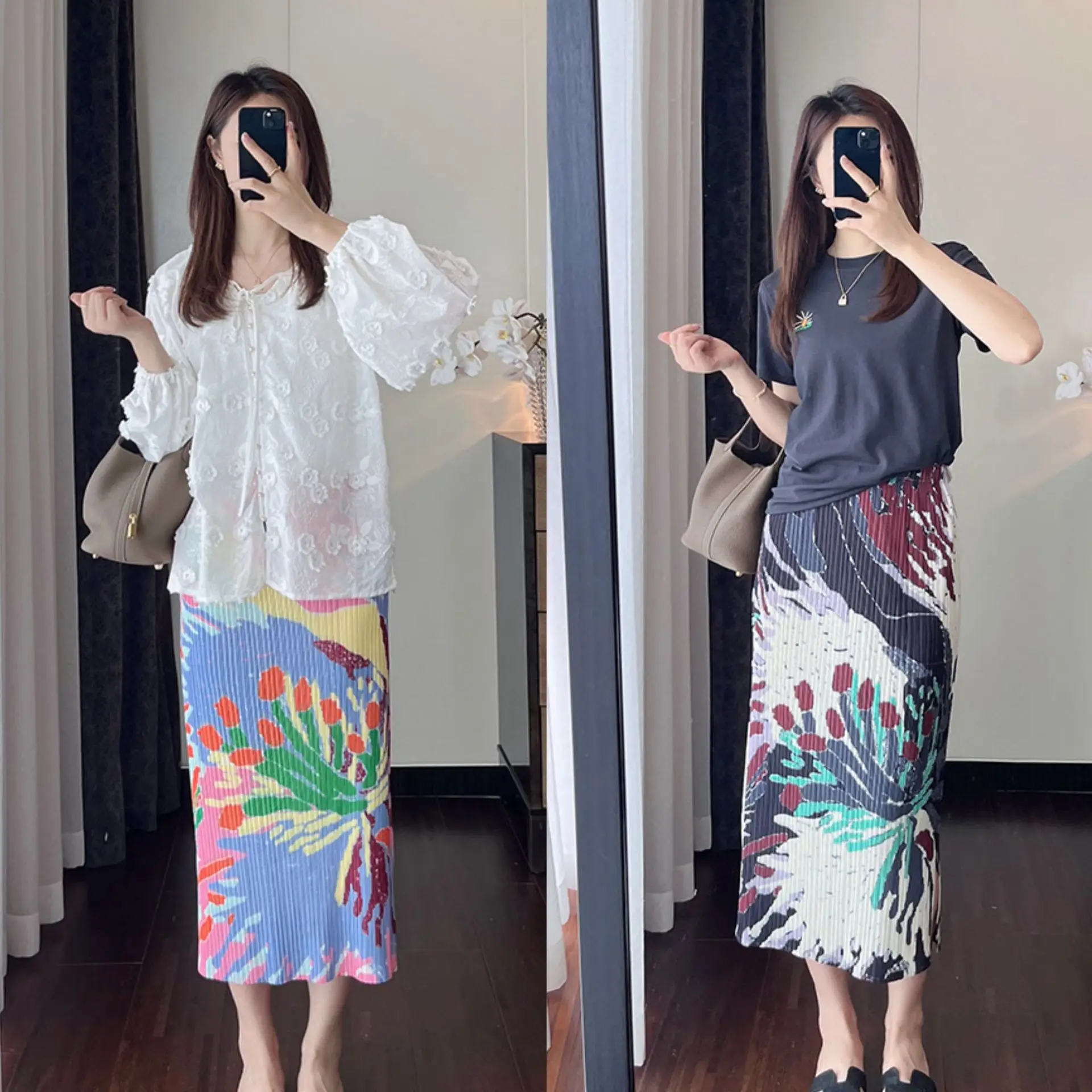High Waist Pleated Floral Skirt, Slimming Design, Perfect for Beach Vacations, Fits Up To 160lbs - Versatile
High Waist Pleated Floral Skirt, Slimming Design, Perfect for Beach Vacations, Fits Up To 160lbs - Versatile