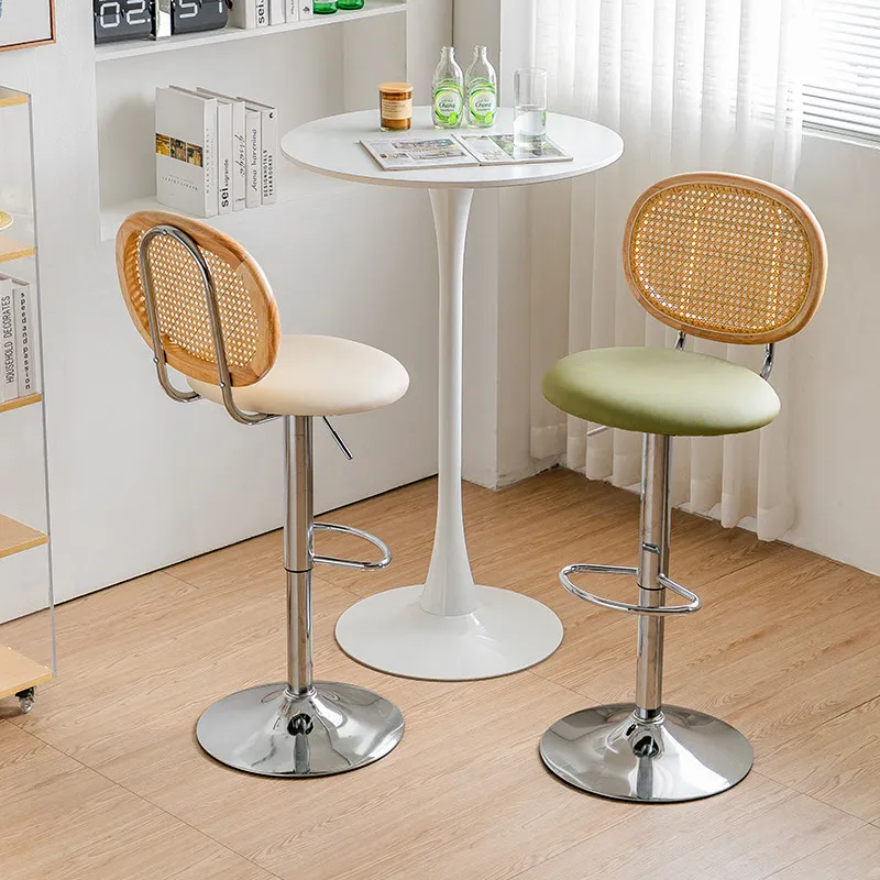Luxury Rattan Bar Chair High Metal Minimalist Adjustable Design Bar Chair Restaurants Cafes Sillas Para Eventos Club Furniture
Luxury Rattan Bar Chair High Metal Minimalist Adjustable Design Bar Chair Restaurants Cafes Sillas Para Eventos Club Furniture