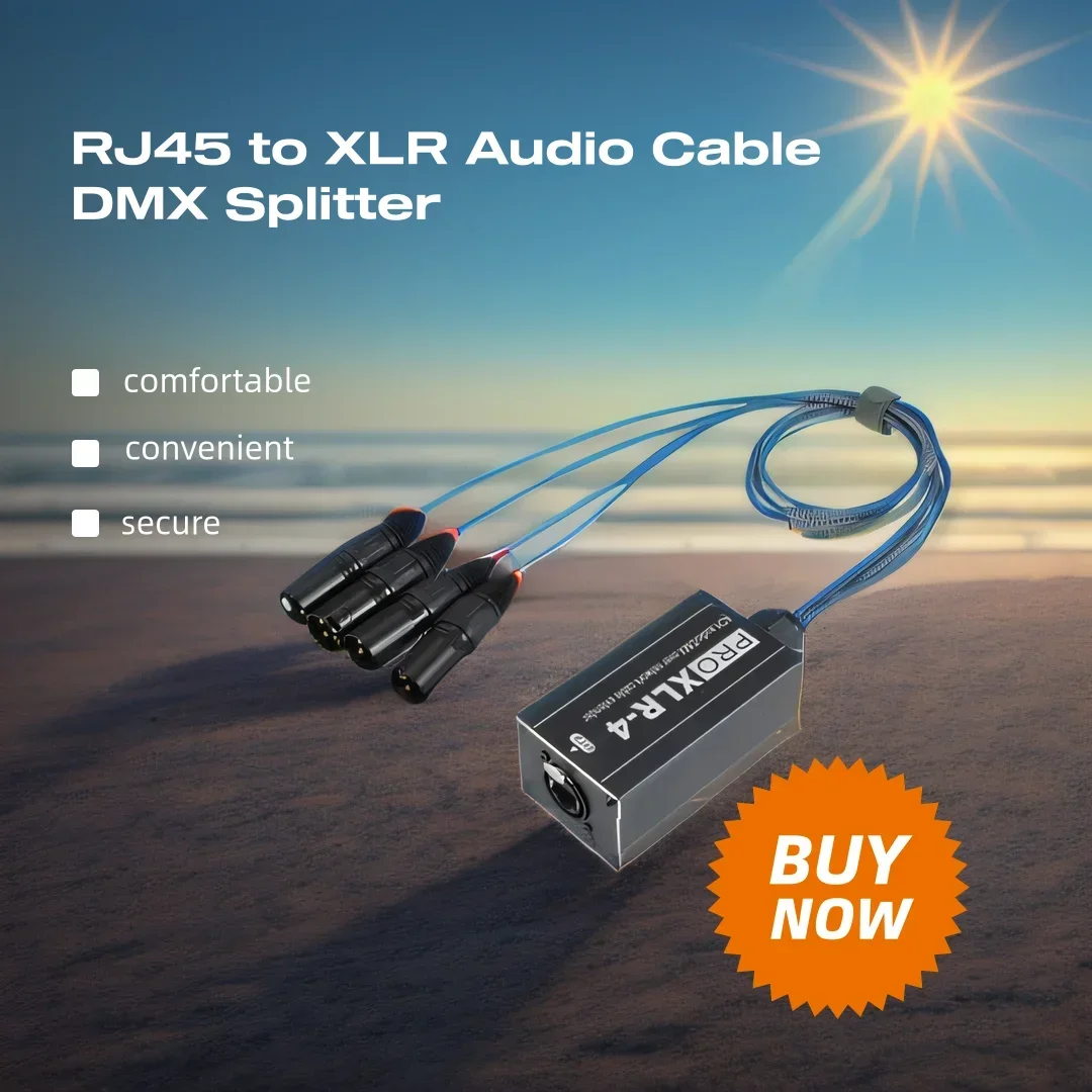 XLR Audio Snake 4 Channel 3 Pin Multi Network Breakout for Stage Recording Studio Female&Male Cable Network Signal Extender
XLR Audio Snake 4 Channel 3 Pin Multi Network Breakout for Stage Recording Studio Female&Male Cable Network Signal Extender