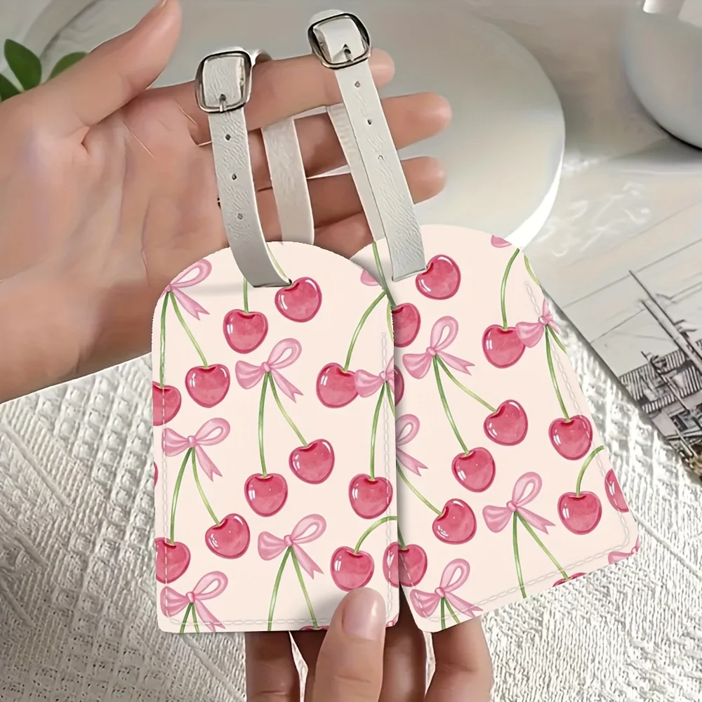 Travel Luggage Tag with Name Information Id Card PU Material Travel Accessories Luggage Identification Cherry Themed Gifts
Travel Luggage Tag with Name Information Id Card PU Material Travel Accessories Luggage Identification Cherry Themed Gifts