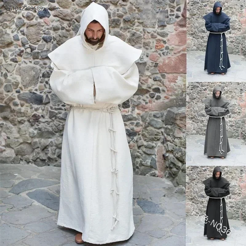 S-5XL Renaissance Monk Clergy Shoulder Clothes Friar Costume Religious Saint Robe Men's Priest Hood Halloween Cosplay Costume
S-5XL Renaissance Monk Clergy Shoulder Clothes Friar Costume Religious Saint Robe Men's Priest Hood Halloween Cosplay Costume