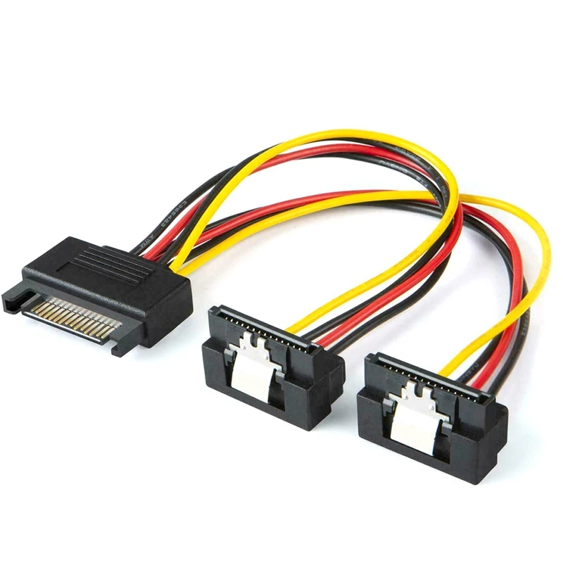 5-Pack 8-дюймовый/20 см SATA 15-контактный штекер-2 X SATA 15-контактный вниз угловой гнездовой кабель питания
5-Pack 8-дюймовый/20 см SATA 15-контактный штекер-2 X SATA 15-контактный вниз угловой гнездовой кабель питания