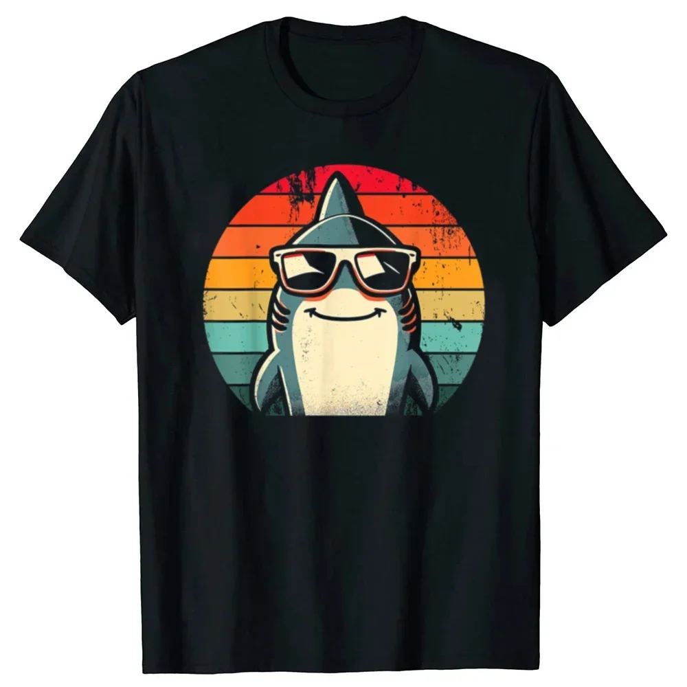 Cool Retro Shark Sunglasses Summer Sunset Graphic Tee Men's Vintage Streetwear T-Shirt
Cool Retro Shark Sunglasses Summer Sunset Graphic Tee Men's Vintage Streetwear T-Shirt
