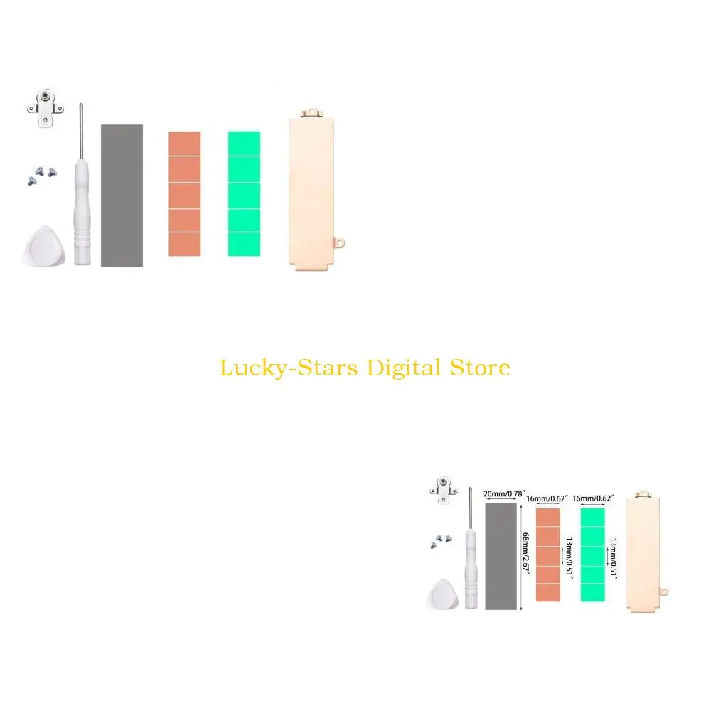 T3EE M.2 NVME 2230 2280 Hard Drive Heat Sink Mounting Adapter for G15 5510/5511/5515
T3EE M.2 NVME 2230 2280 Hard Drive Heat Sink Mounting Adapter for G15 5510/5511/5515