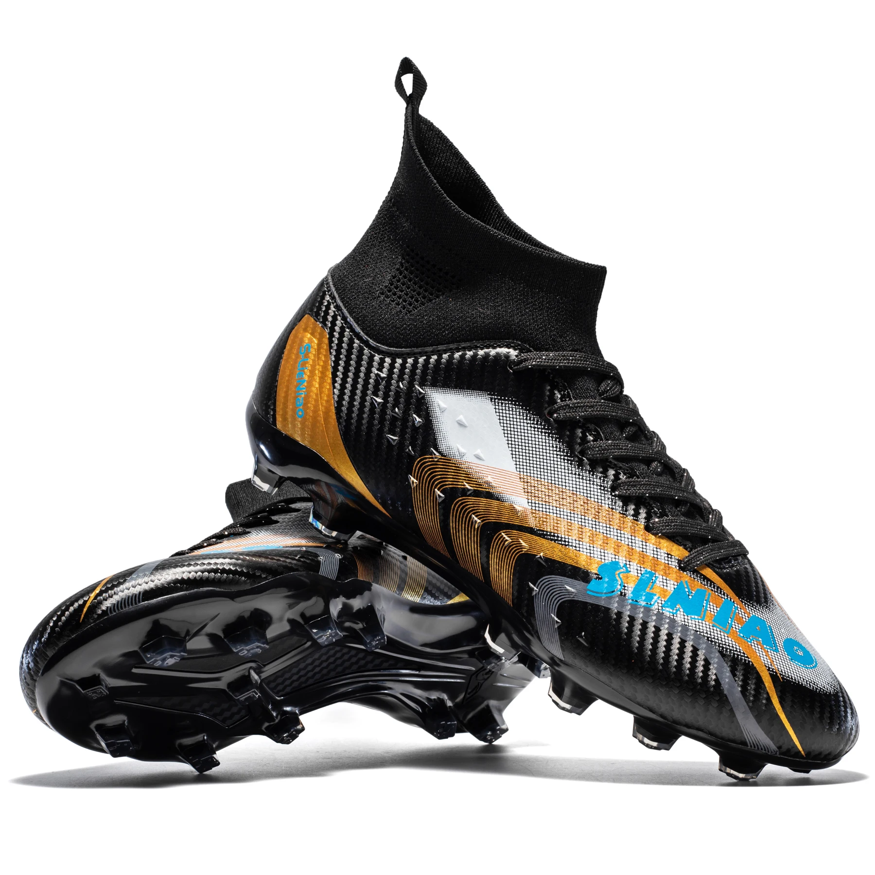 Lightweight Professional Athletic Football Cleats Mens Athletic Shoes for Training Soccer, Men's High Tops Lace Up Soccer Cleats
Lightweight Professional Athletic Football Cleats Mens Athletic Shoes for Training Soccer, Men's High Tops Lace Up Soccer Cleats