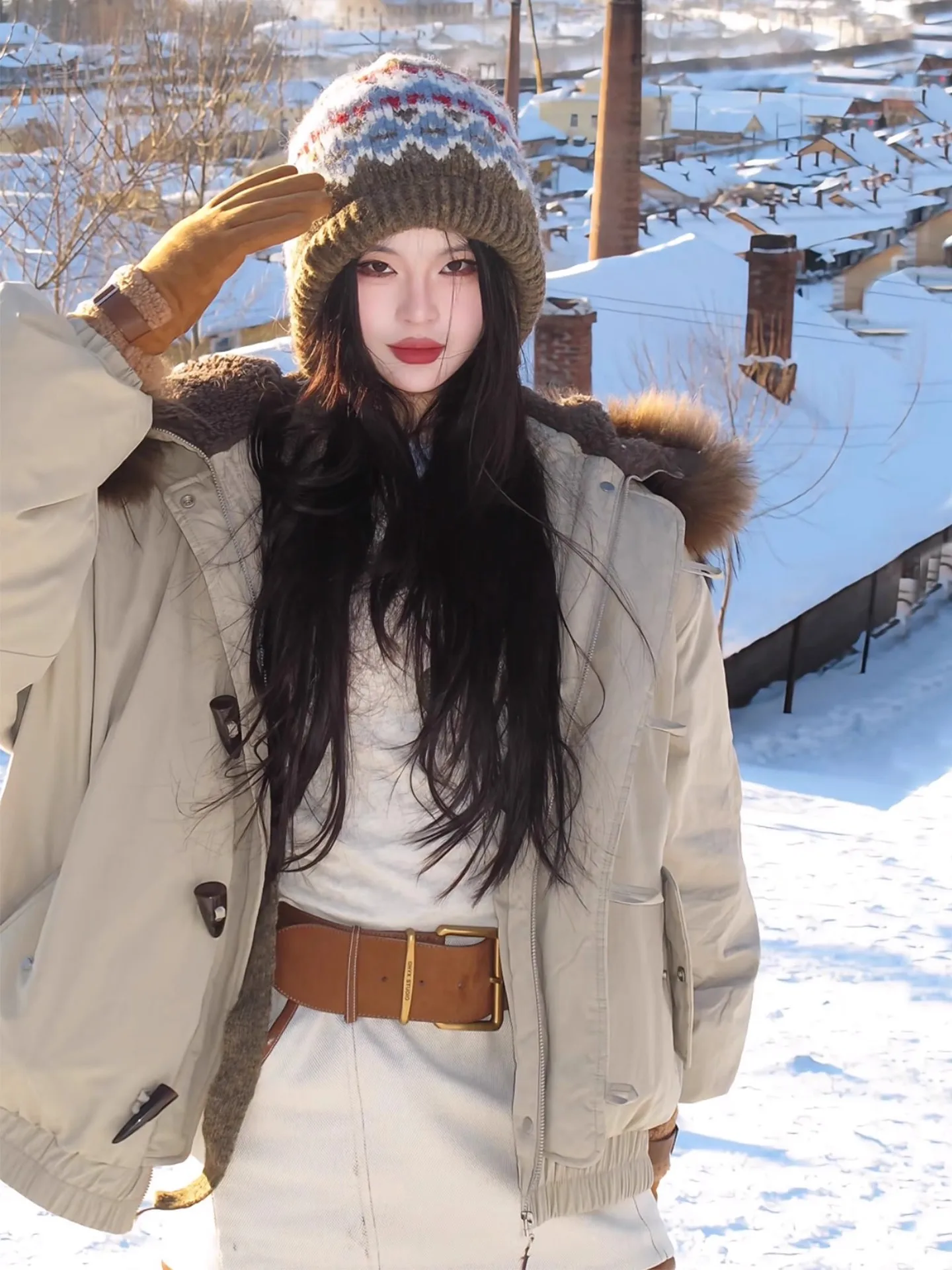 Хлопковая куртка на пуговицах в американском стиле ретро, женская теплая куртка-пилот с большим меховым воротником, хлопковая верхняя одежда
Хлопковая куртка на пуговицах в американском стиле ретро, женская теплая куртка-пилот с большим меховым воротником, хлопковая верхняя одежда