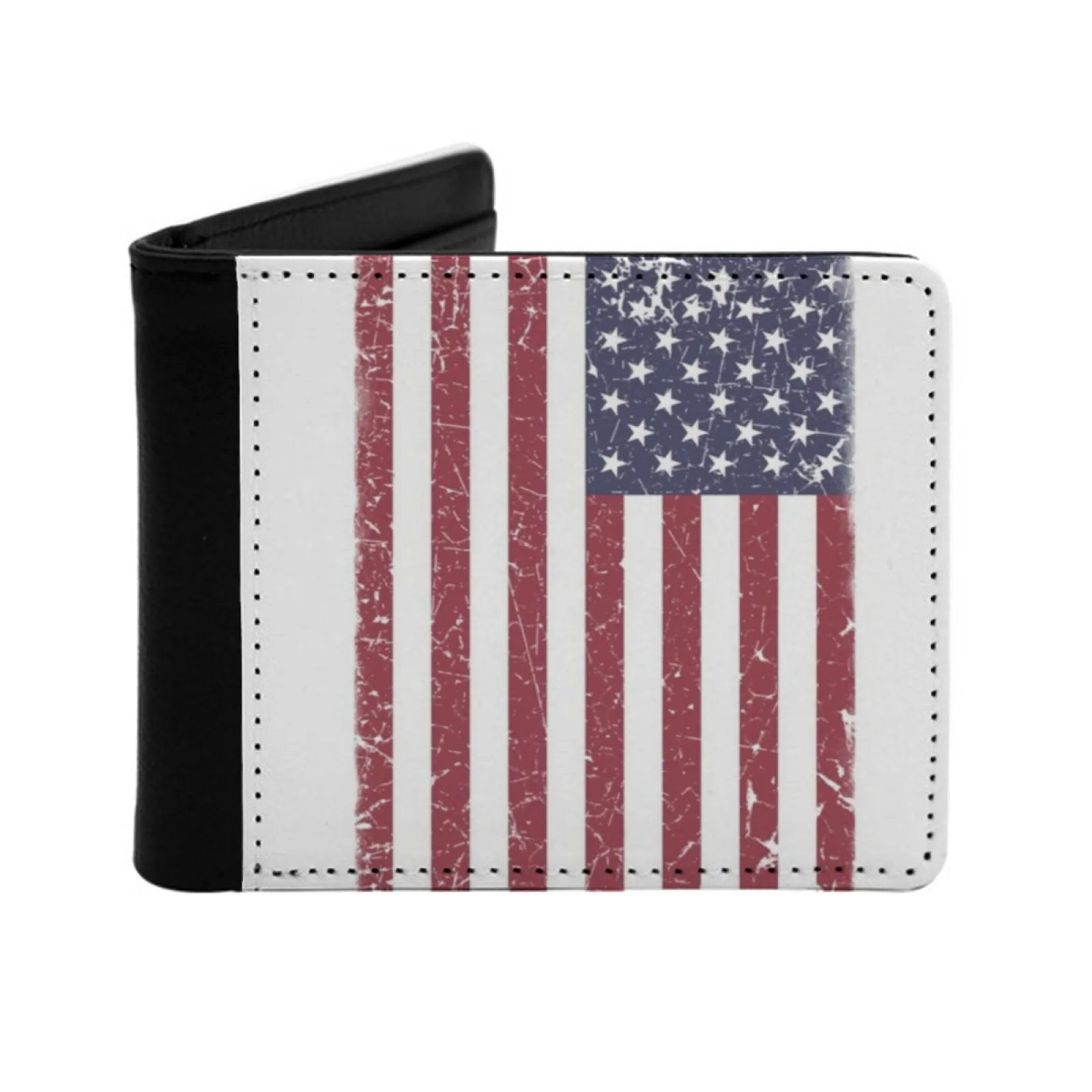 Vintage Look Stars And Stripes American Flag Men Wallets Card Man Wallet Short Purse Bi-Fold Personalized Purses America
Vintage Look Stars And Stripes American Flag Men Wallets Card Man Wallet Short Purse Bi-Fold Personalized Purses America