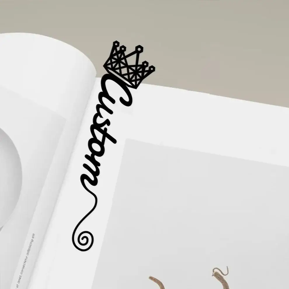 Exquisite Crown Art Line Custom Metal Bookmark, Book Lover Gift, Princess Crown Girlfriend Gift Bookmark, Valentines Day Gifts
Exquisite Crown Art Line Custom Metal Bookmark, Book Lover Gift, Princess Crown Girlfriend Gift Bookmark, Valentines Day Gifts