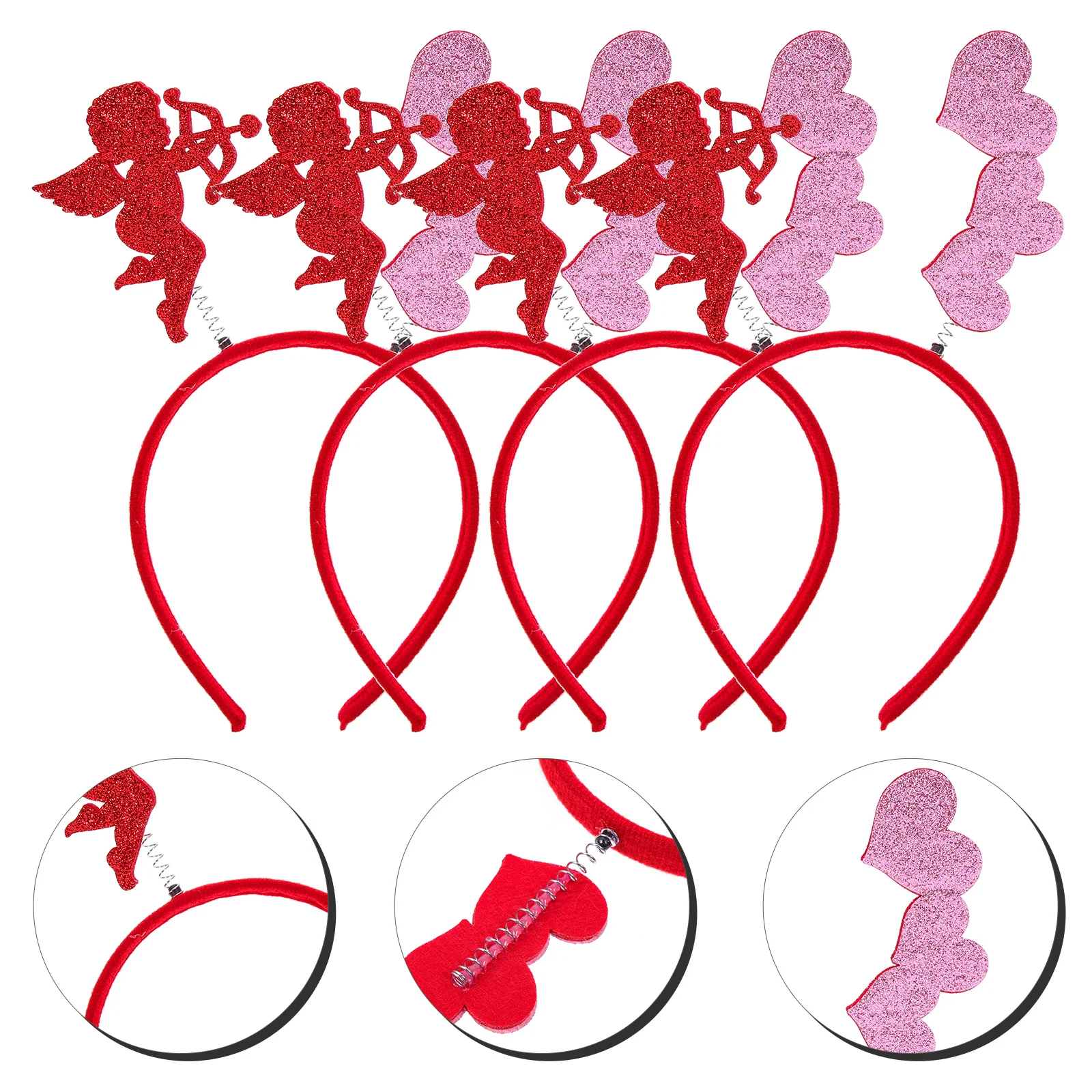 4Pcs Love Heart Headbands Sequin Valentine's Day Party Photo Props Decorative Hair Accessories Heart Headband Glowing Headband
4Pcs Love Heart Headbands Sequin Valentine's Day Party Photo Props Decorative Hair Accessories Heart Headband Glowing Headband