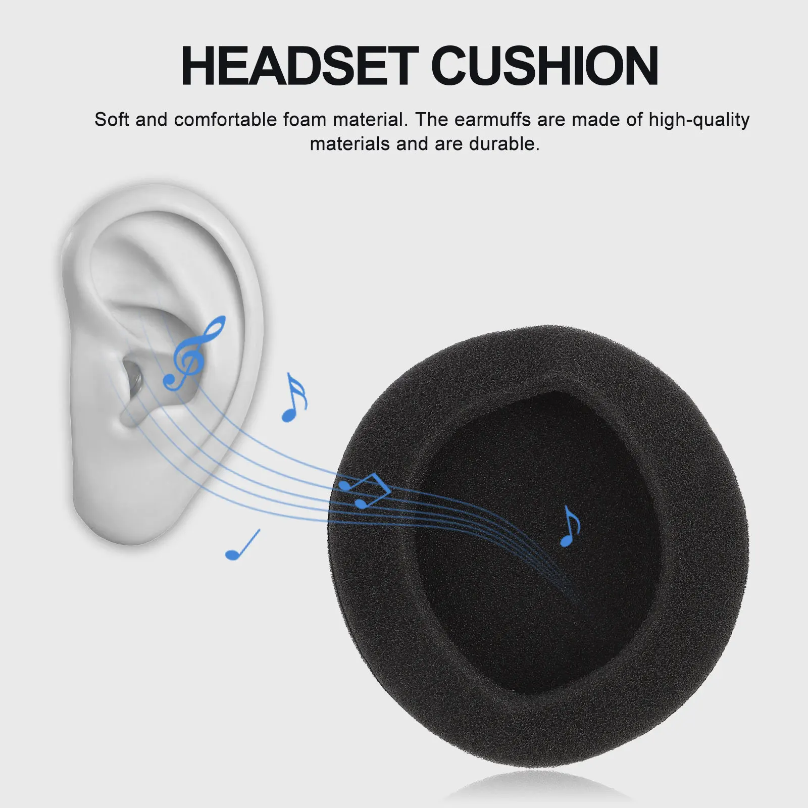 20Pcs Headset Earpad Replacement Soft Comfortable High Elastic Memory Foam Cushion for Universal Headphones Earphone Ear Pads
20Pcs Headset Earpad Replacement Soft Comfortable High Elastic Memory Foam Cushion for Universal Headphones Earphone Ear Pads