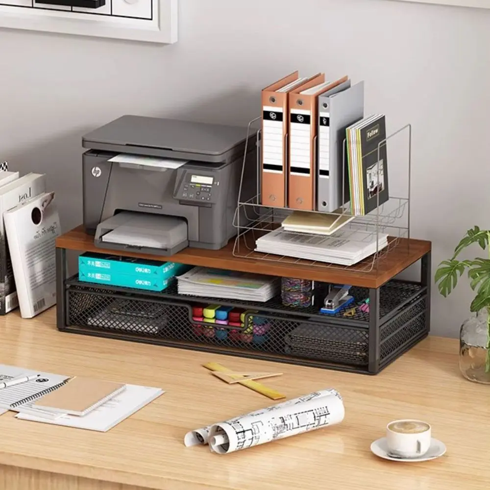 2-Tier Design Computer Monitor Stand Metal Mesh With Drawer Desk Monitor Riser Multi-Purpose Large Load Bearing
2-Tier Design Computer Monitor Stand Metal Mesh With Drawer Desk Monitor Riser Multi-Purpose Large Load Bearing