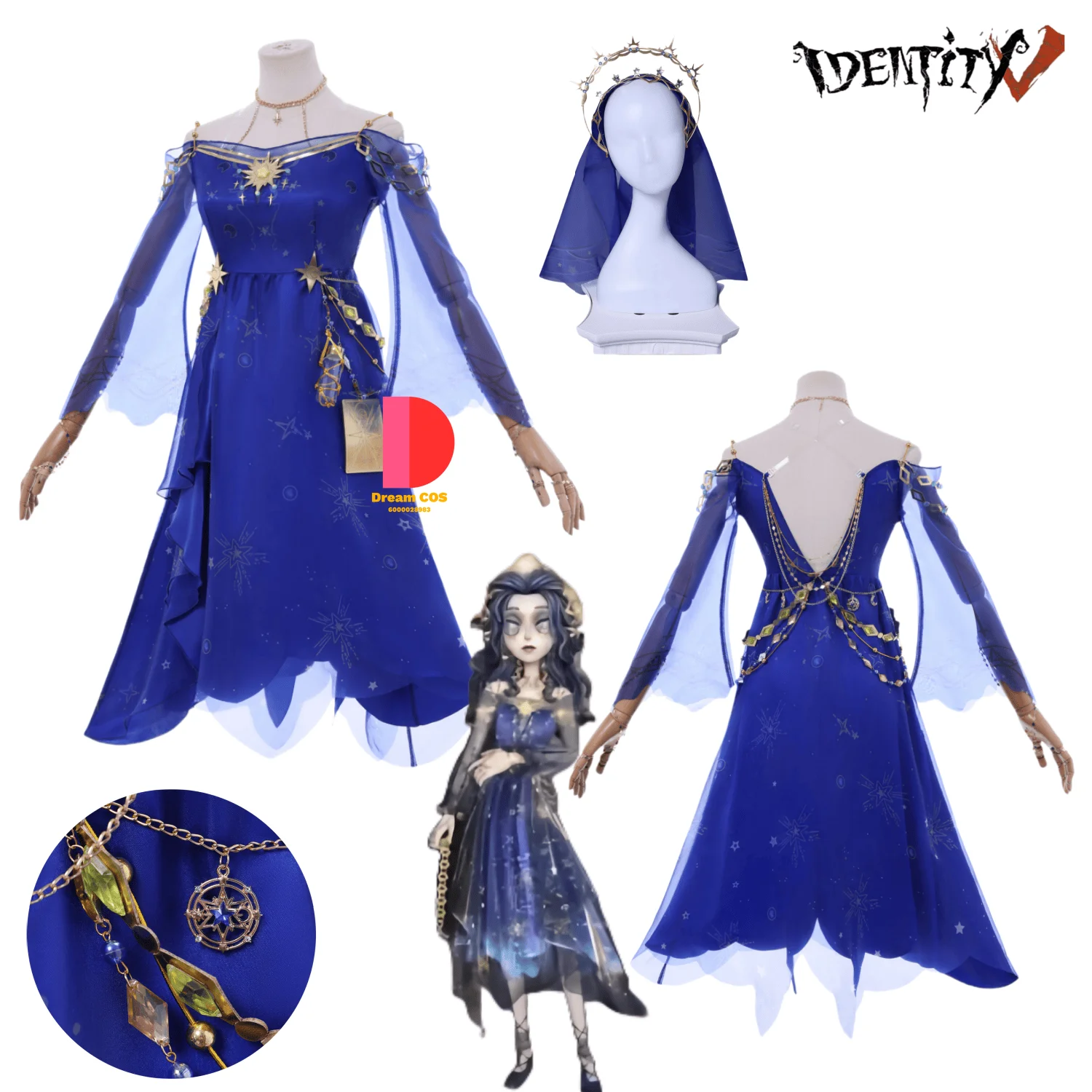 Game Identity V Cosplay Costume Anime Ada Mesmer Everlasting Dream Blue Dress for Women Comic Con Halloween Party New Suit Set
Game Identity V Cosplay Costume Anime Ada Mesmer Everlasting Dream Blue Dress for Women Comic Con Halloween Party New Suit Set