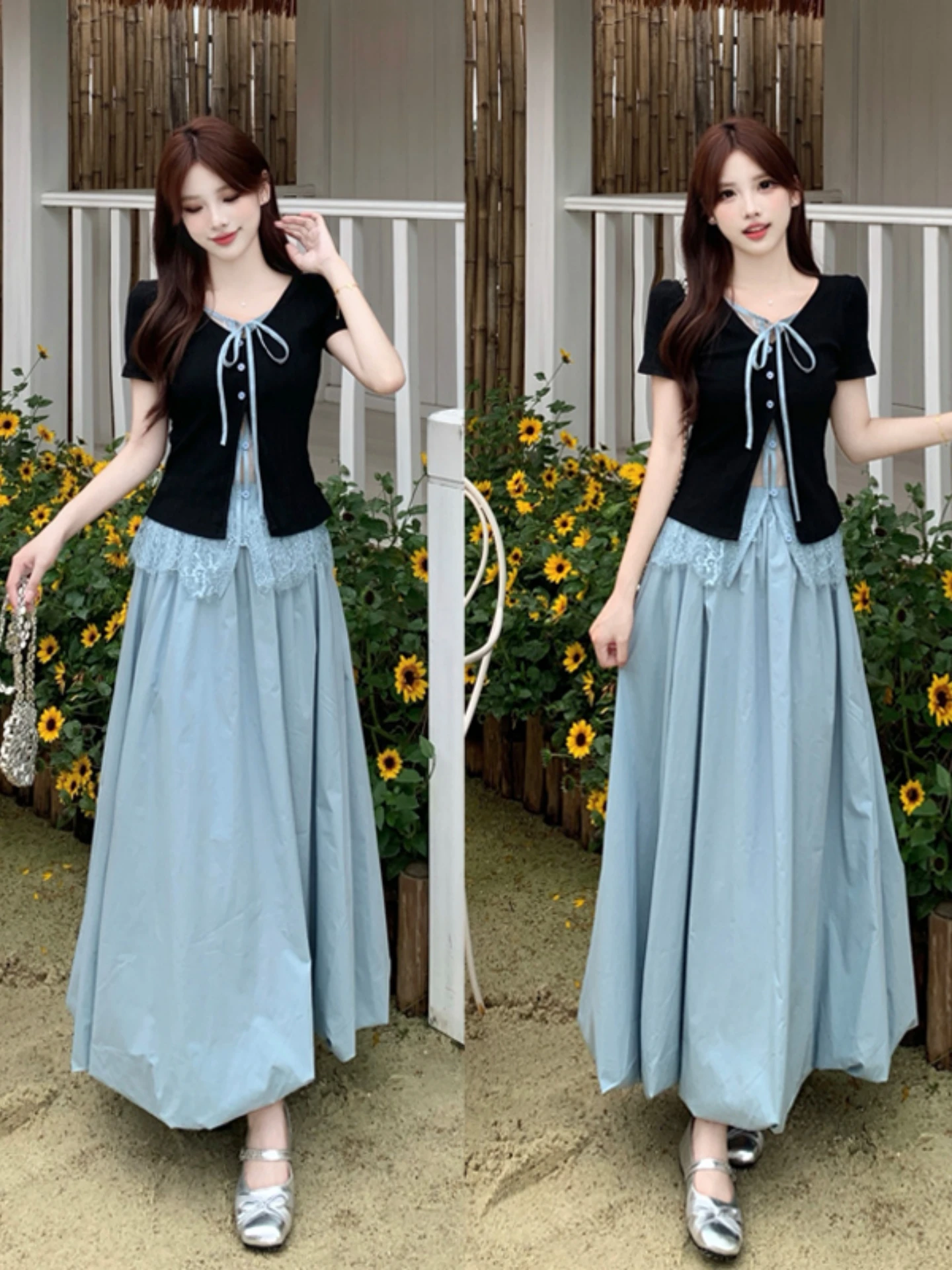 Summer Lace Splice Set Women's plus Size Design Sensation Half Skirt Blouse Floral Print Two Piece Set Korean Style High Wais...
Summer Lace Splice Set Women's plus Size Design Sensation Half Skirt Blouse Floral Print Two Piece Set Korean Style High Wais...