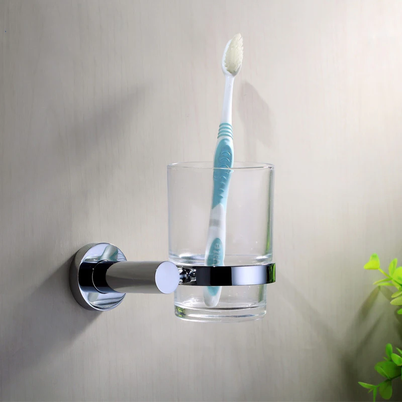 Chrome Tumbler Holders Single Glass Cup Holders Wall-mount Toothbrush Tooth Cup Holders Bathroom Accessories Hardware Fittings
Chrome Tumbler Holders Single Glass Cup Holders Wall-mount Toothbrush Tooth Cup Holders Bathroom Accessories Hardware Fittings