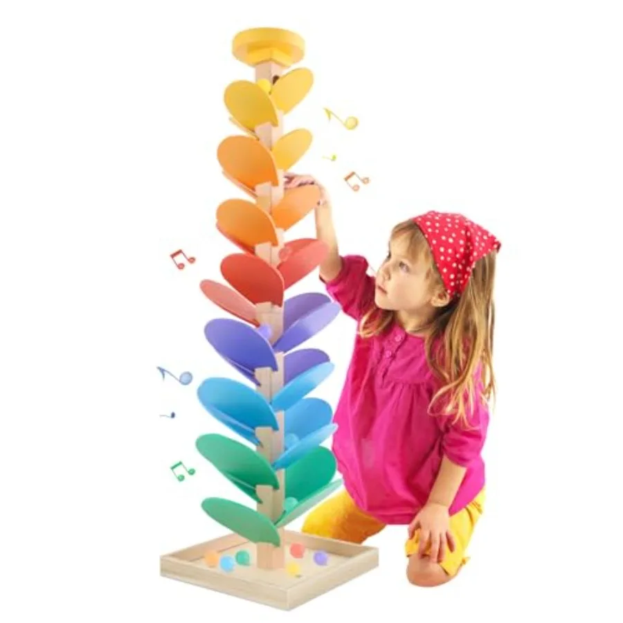 Wooden Marble Run Music Tree Montessori Toys for 3+ Years Old Marble Ball Run Learning Game Wood Color Sorting Toys for 4-8 Boy
Wooden Marble Run Music Tree Montessori Toys for 3+ Years Old Marble Ball Run Learning Game Wood Color Sorting Toys for 4-8 Boy