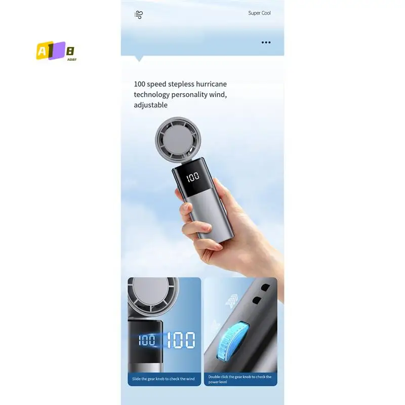 A08F-Mini Violent Turbo Fan Handheld High Speed Fan USB Charging Outdoor Turbo Portable Fan 100 Speed Adjustable Small Fan
A08F-Mini Violent Turbo Fan Handheld High Speed Fan USB Charging Outdoor Turbo Portable Fan 100 Speed Adjustable Small Fan