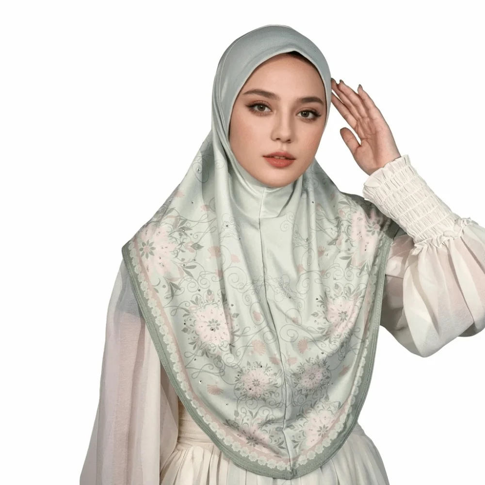 Breathable Eid Al-Fitr Long Floral Turban Cotton Adjustable Printed Arab Lady Headscarf Multiple Colors Elastic Hijab Head Wrap
Breathable Eid Al-Fitr Long Floral Turban Cotton Adjustable Printed Arab Lady Headscarf Multiple Colors Elastic Hijab Head Wrap