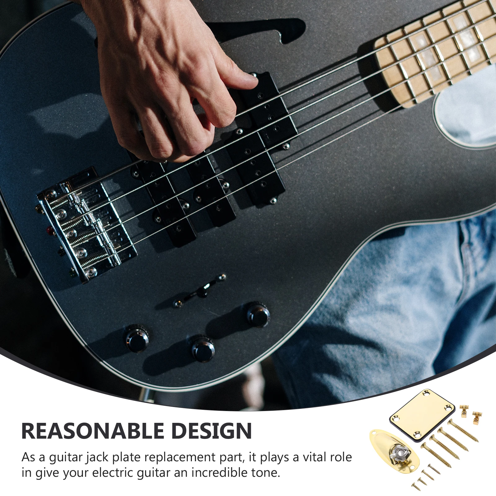 Shaped Guitar Jack Plates Electric String Fixture Bass Accessory Replacement Iron Parts
Shaped Guitar Jack Plates Electric String Fixture Bass Accessory Replacement Iron Parts