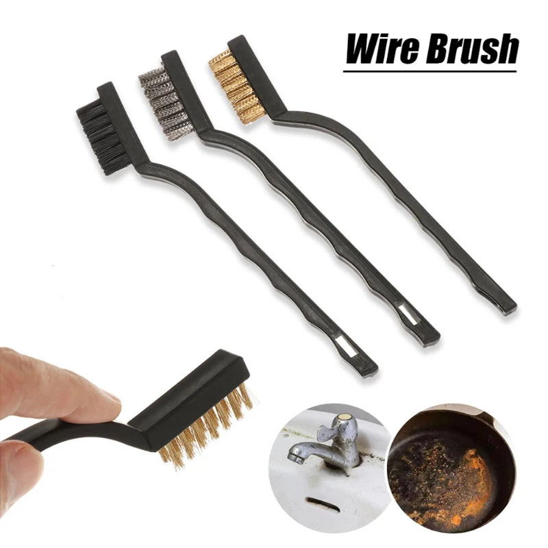 7Inch Mini Wire Detail Brush 3Pcs Set Nylon Brass Stainless Steel Metal Detail Brushes for Cleaning Automotive Cleaning Brush
7Inch Mini Wire Detail Brush 3Pcs Set Nylon Brass Stainless Steel Metal Detail Brushes for Cleaning Automotive Cleaning Brush