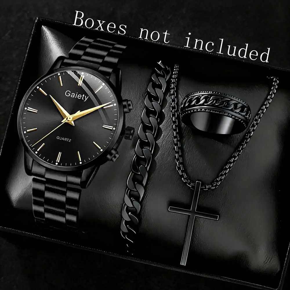 Набор мужских часов из 2/4 шт., модный и простой стиль, набор аксессуаров для кварцевых часов с круглым циферблатом, подходит для повседневной одежды
Набор мужских часов из 2/4 шт., модный и простой стиль, набор аксессуаров для кварцевых часов с круглым циферблатом, подходит для повседневной одежды