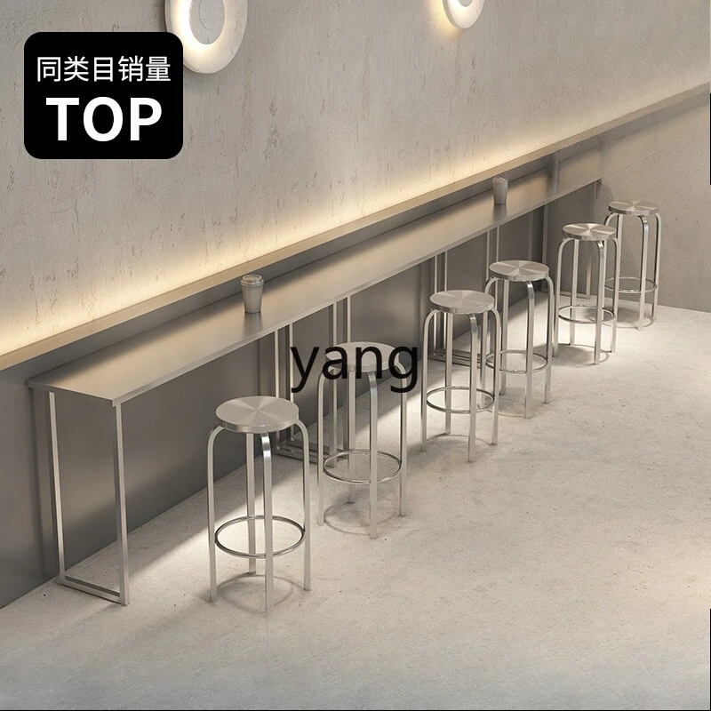 LMM Stainless Steel Bar Table and Chairs for Milk Tea Shops and Cafes High Stools
LMM Stainless Steel Bar Table and Chairs for Milk Tea Shops and Cafes High Stools