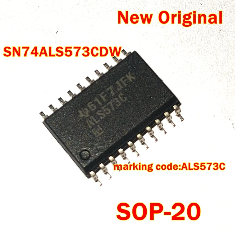 SN74ALS573CDWR SN74ALS573CDW SOP-20 New Original marking code:ALS573C OCTAL D-TYPE TRANSPARENT LATCHES WITH 3-STATE OUTPUTS
SN74ALS573CDWR SN74ALS573CDW SOP-20 New Original marking code:ALS573C OCTAL D-TYPE TRANSPARENT LATCHES WITH 3-STATE OUTPUTS