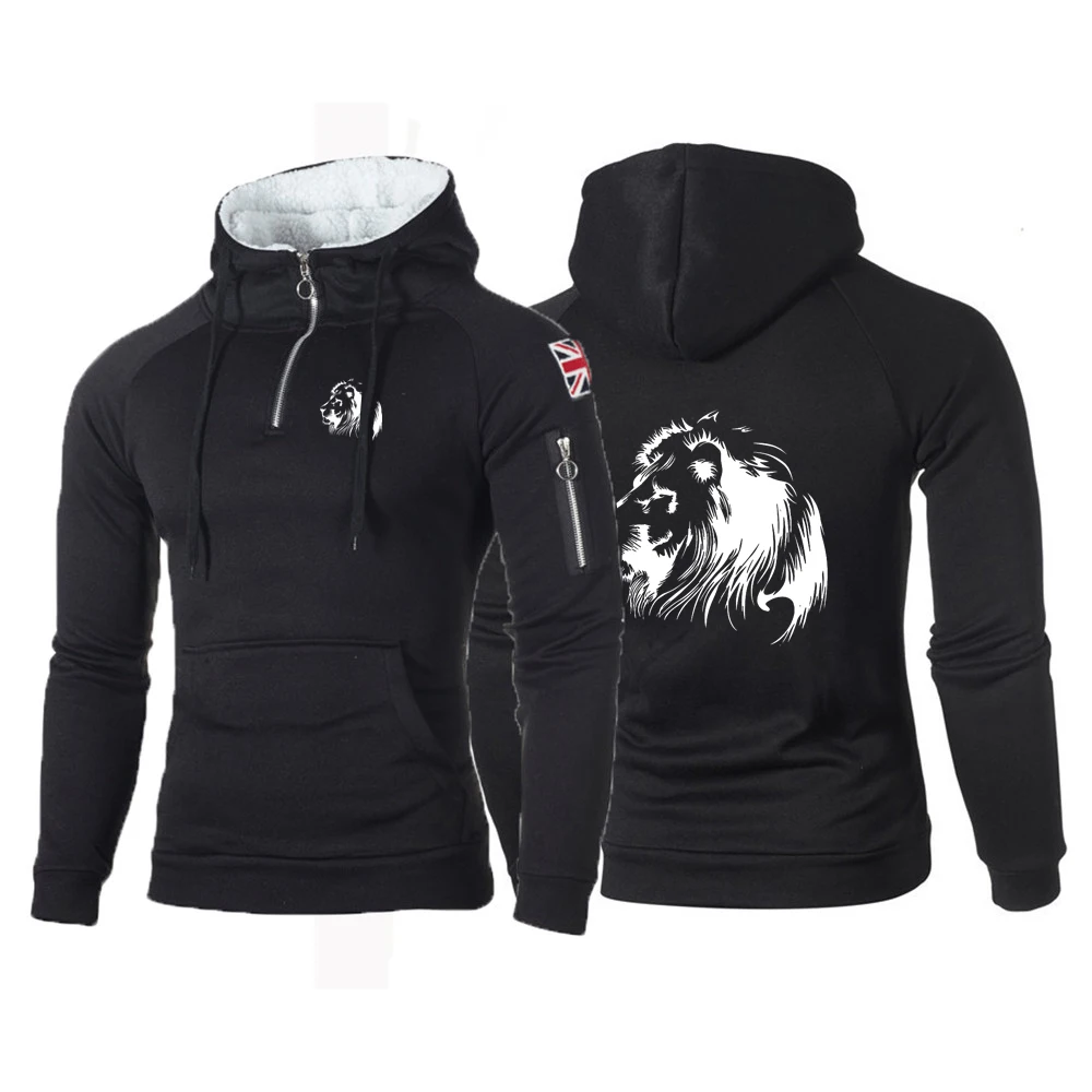 Meditation Lion Printed Spring Autumn Zipper Neckline Hoody Sweatshirts Fleece Long Sleeve Men's Hoodies Pocket Sportswear
Meditation Lion Printed Spring Autumn Zipper Neckline Hoody Sweatshirts Fleece Long Sleeve Men's Hoodies Pocket Sportswear