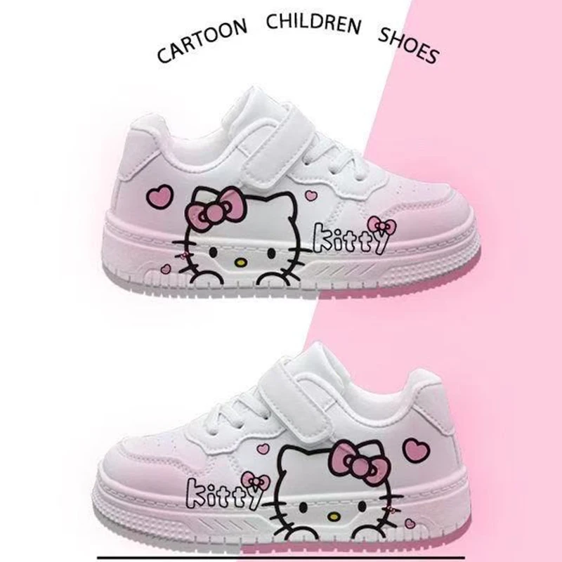Детские кроссовки с героями мультфильмов «Hello Kitty», низкие кроссовки для девочек, повседневная нескользящая обувь с милыми героями мультфильмов, модная парусиновая обувь для школьников
Детские кроссовки с героями мультфильмов «Hello Kitty», низкие кроссовки для девочек, повседневная нескользящая обувь с милыми героями мультфильмов, модная парусиновая обувь для школьников