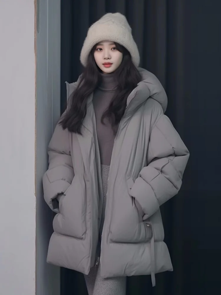 plus Size Grey Thick Warm Hooded Cotton Jacket Fashionable All-Match Winter Outerwear for plus Size Women Commute Style Korea...
plus Size Grey Thick Warm Hooded Cotton Jacket Fashionable All-Match Winter Outerwear for plus Size Women Commute Style Korea...