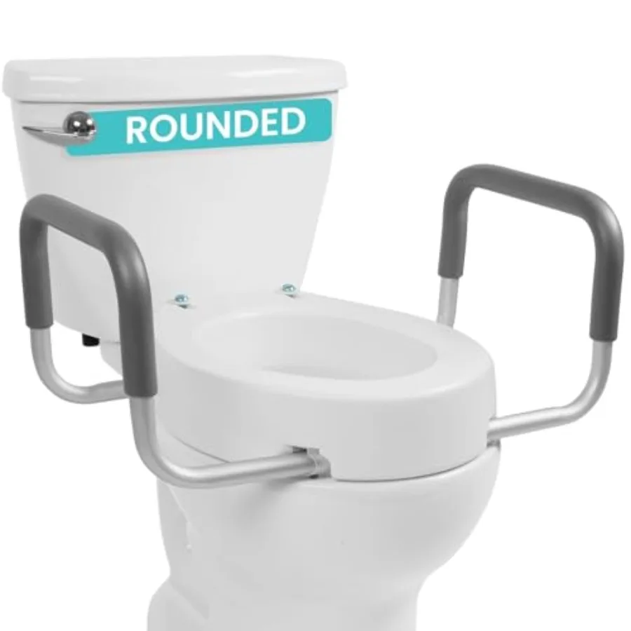 Raised Toilet Seat Riser for Seniors with Handles - Over Toilet Grab Bar Seat - Elevated Safety for Elderly Disabled - Medical
Raised Toilet Seat Riser for Seniors with Handles - Over Toilet Grab Bar Seat - Elevated Safety for Elderly Disabled - Medical