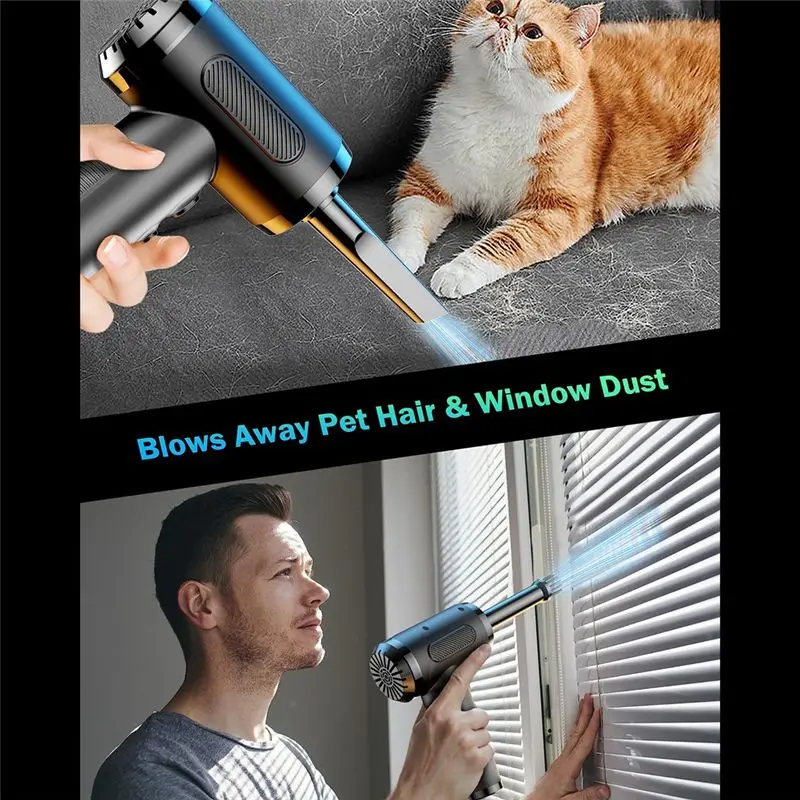 goodok Compressed Air Duster for Cleaning, Rechargeable Portable Cleaning Kit, 3 Speeds Small Electric Cordless Air Blower
goodok Compressed Air Duster for Cleaning, Rechargeable Portable Cleaning Kit, 3 Speeds Small Electric Cordless Air Blower