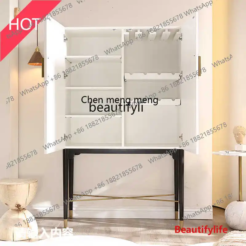 Light luxury storage living room against the wall large-capacity solid wood wine cabinet modern simple tall TVside stand cabinet
Light luxury storage living room against the wall large-capacity solid wood wine cabinet modern simple tall TVside stand cabinet