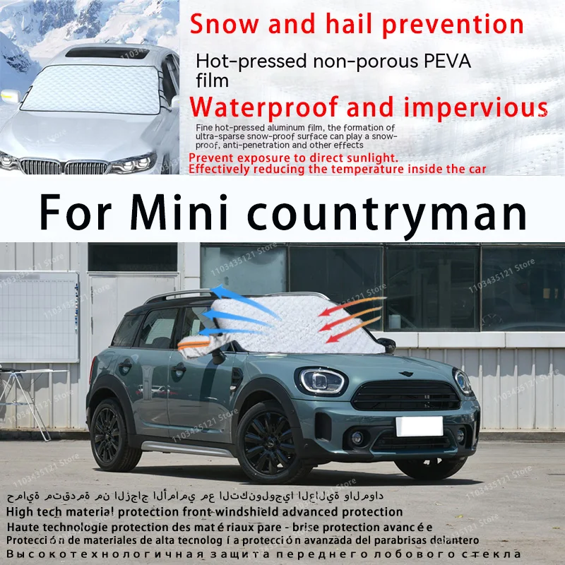 For Mini countryman the front windshield of a car is shielded from sunlight, snow, and hail auto tools car accessories
For Mini countryman the front windshield of a car is shielded from sunlight, snow, and hail auto tools car accessories